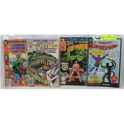 4 COLLECTOR COMIC BOOKS INCL SPIDERMAN 12CENT #3