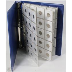 BINDER WITH 20-2001 DIMES, 20-2000 NICKELS,
