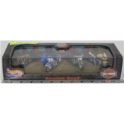 HOT WHEELS RUMBLE ROAD HARLEY DAVIDSON DIECAST SET