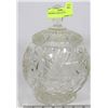 Image 1 : PINWHEEL CRYSTAL CANDY DISH  WITH LID