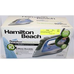 HAMILTON BEACH DURATHON ELECTRONIC IRON WITH