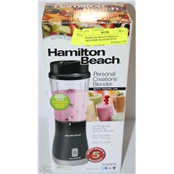 HAMILTON BEACH PERSONAL CREATIONS BLENDER WITH