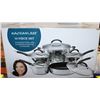 Image 1 : RACHAEL RAY 10PC STAINLESS STEEL COOKWARE &
