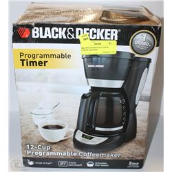 B&D PROGRAMMABLE TIMER COFFEE MACHINE