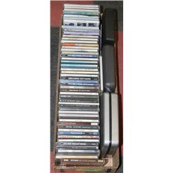 BOX W/OVER 60 MUSIC CD'S - ROCK, POP,