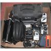 Image 1 : BOX FULL OF CAMERAS & CAMERA BAGS INCL.