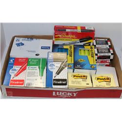 FLAT FULL OF NEW OFFICE PRODUCTS INCL.