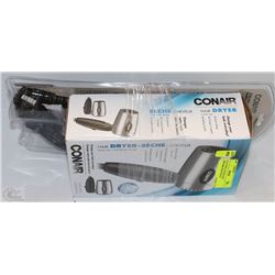 FLAT WITH  CONAIR HAIR DRYER&CURLING IRON