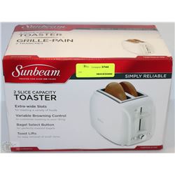 SUNBEAM 2 SLICE EXTRA WIDE SLOTS TOASTER