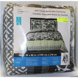 MAINSTAYS SOFT TOUCH REVERSIBLE COMFORTER