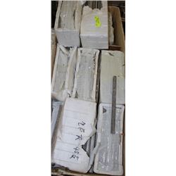 SMALL PALLET OF ASSORTED STONE ROUND PENCIL TRIMS