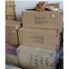 Image 1 : PALLET WITH HALLOWEEN CERAMIC, LARGE MESH ROLLS ,