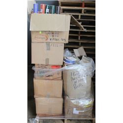 PALLET OF ASSORTED SIZE RIBBON, TULLE & MORE