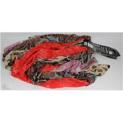 LOT OF 6 SCARVES