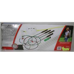 VOLLEYBALL & BADMINTON SET W/CARRYCASE