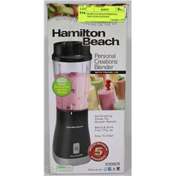 HAMILTON BEACH PERSONAL CREATIONS BLENDER
