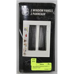 NHL DESIGN WINDOW PANELS ( 2 PACK) 41" X 64"