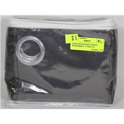 PAIR OF ROD POCKET PANELS W/GROMMETS - 52"X84" EA
