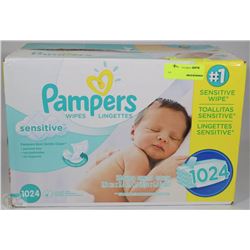 BOX OF15 PAMPERS SENSITIVE WIPES RESEALABLE
