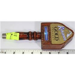 KOKANEE GOLD WOODEN BEER TAP