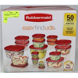 RUBBERMAID 50 PIECE FOOD STORAGE SET