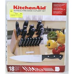 KITCHENAID 18 PIECE FINE-EDGE CUTLERY SET