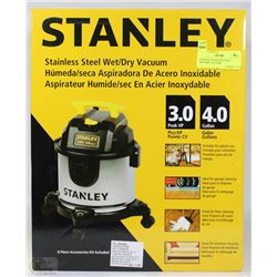 STANLEY STAINLESS STEEL WET/DRY VACUUM