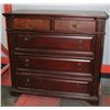 Image 1 : 5 DRAWER DRESSER BROWN WOOD FROM BOMBAY STORE