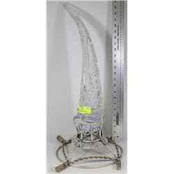 1960'S SOVIET CRYSTAL CEREMONIAL DRINKING HORN