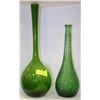 Image 1 : VINTAGE GREEN HOBNAIL GLASS GENIE BOTTLE DECANTER