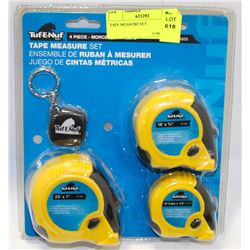 4 PIECE TAPE MEASURE SET