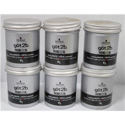 FLAT OF 6 GOT 2B HAIR MOLDING PASTE