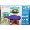 Image 1 : ANCHOR 24 PIECE GLASS STORAGE SET