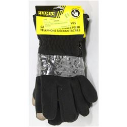 LOT OF 3 TOUCH SCREEN FLEECE GLOVES
