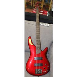 SOUNDGEAR BY IBANEZ BASS GUITAR -RED