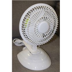 6" CLIP ON OR TABLE TOP TILTING FAN