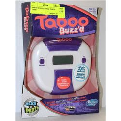 TABOO BUZZED PASS &  PARTY GAME