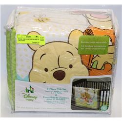 WINNIE THE POOH 3 PIECE CRIB SET - INCLUDES