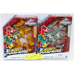 LOT OF 2 JURASSIC WORLD HERO MASHERS