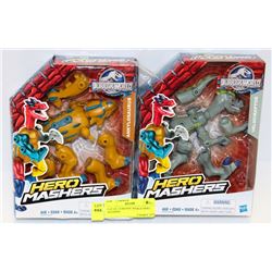 LOT OF 2 JURASSIC WORLD HERO MASHERS