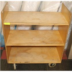 3 SHELF SHOP CART ON CASTORS