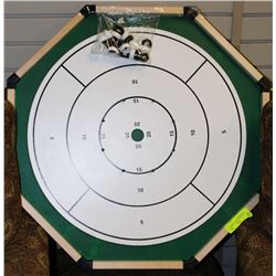 WOODEN REVERSIBLE CROKINOLE AND CHECKER