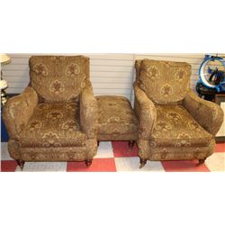 2 FLORAL NAILHEAD CHAIRS FROM MCELHERAN'S