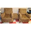 Image 1 : 2 FLORAL NAILHEAD CHAIRS FROM MCELHERAN'S