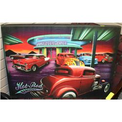 JIMMY ZEE'S DINER HOT-ROD HANGOUT - LIGHT-UP SIGN