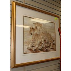 "CIRCLE OF LOVE" CUBS BY GAIL ADAMS  WITH COA