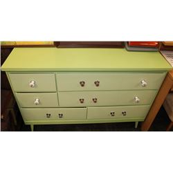 GREEN DRESSER      47 X 32 X 17