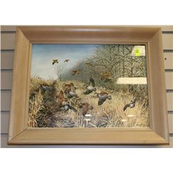 FRAMED WILDLIFE PRINT BY MAYNARD REECE (29"X24")