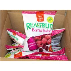 CASE WITH 12 BAGS OF RASPBERRY CANDY