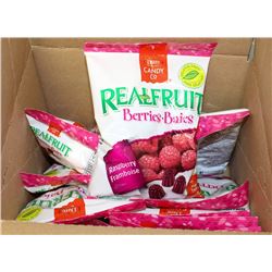 CASE WITH 12 BAGS OF RASPBERRY CANDY
